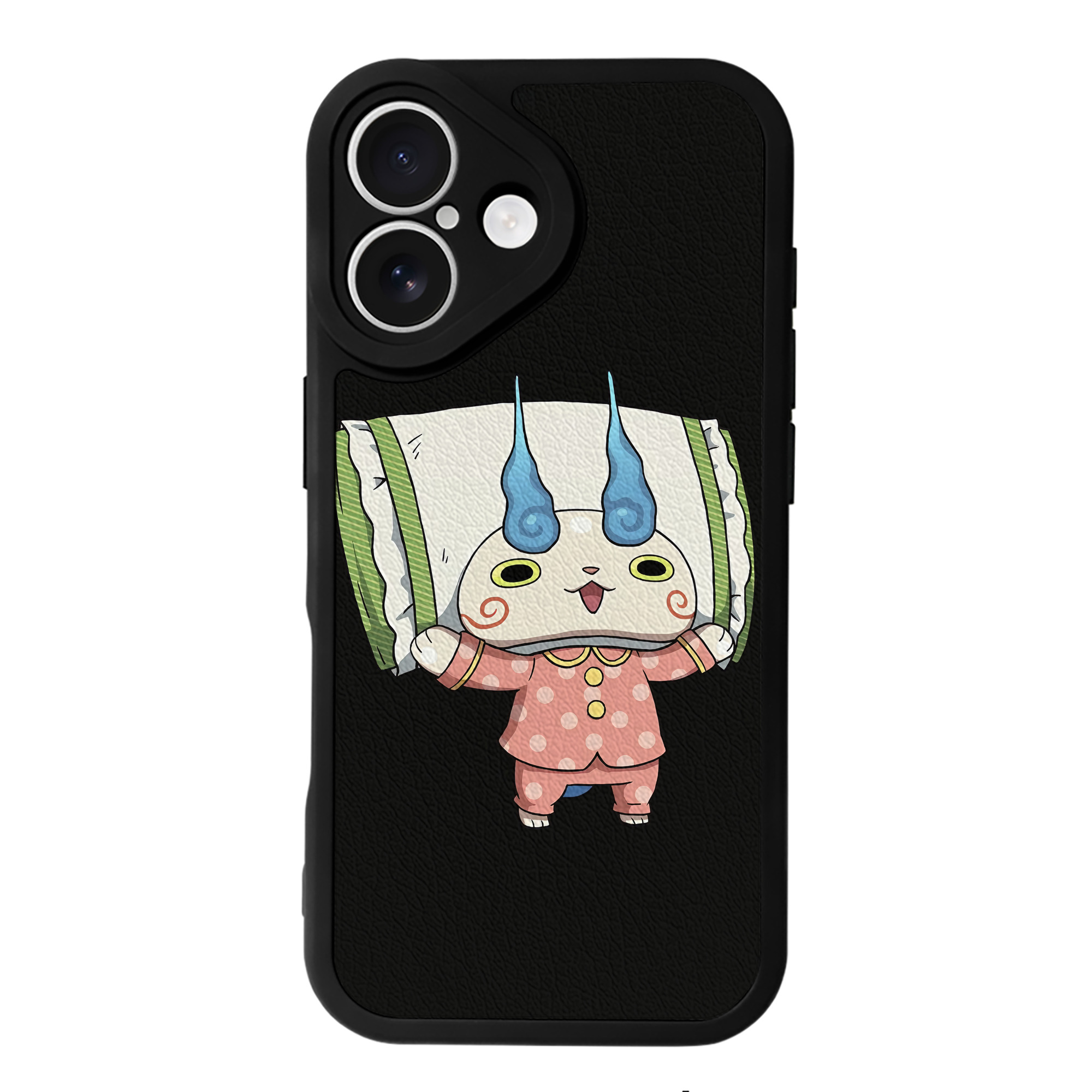 （画像用） 妖怪ウォッチ Yo-kai Watch 【iPhone 16シリーズ対応】シリコンスマホケース（レザー調） 材質：シリコン
